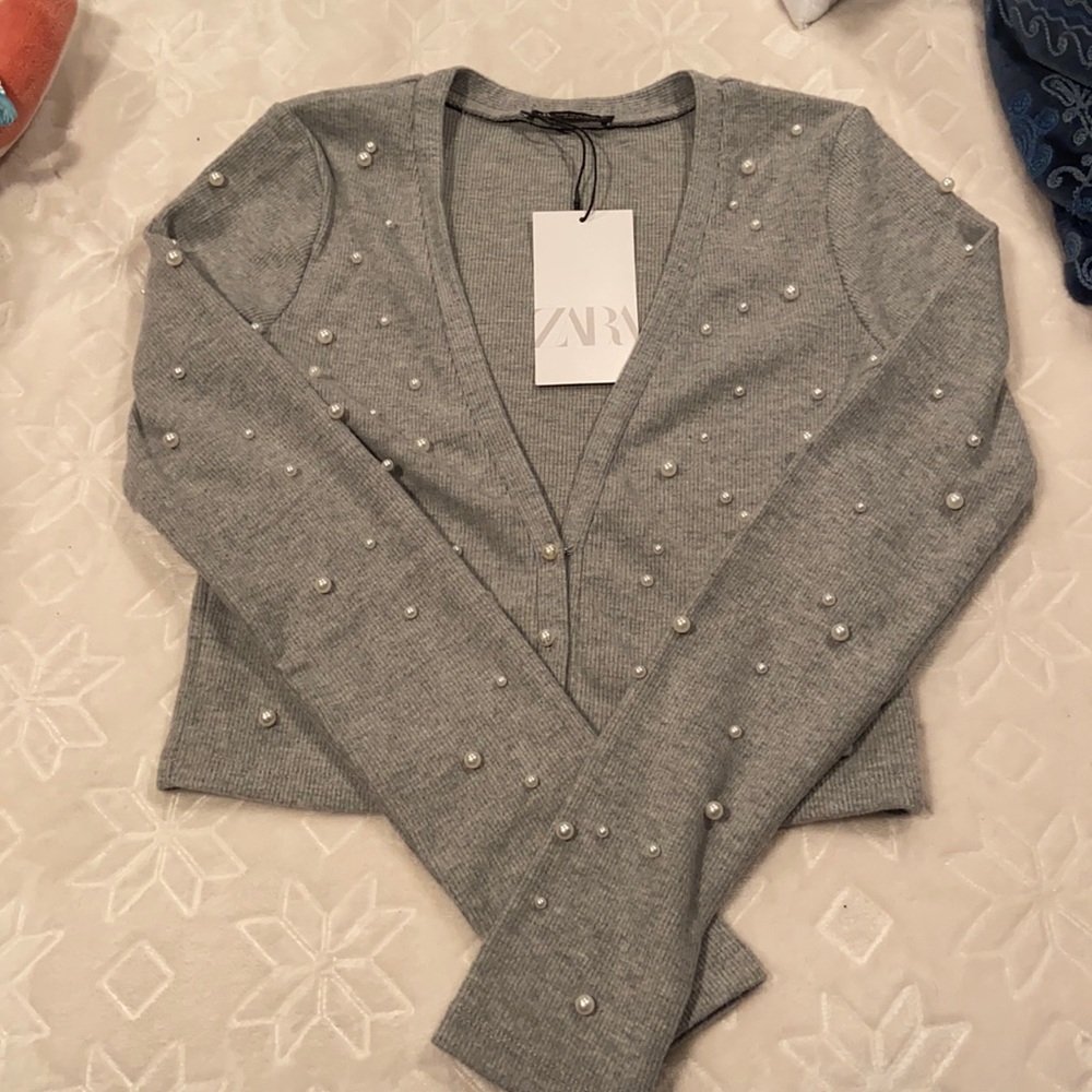Zara crop cardigan